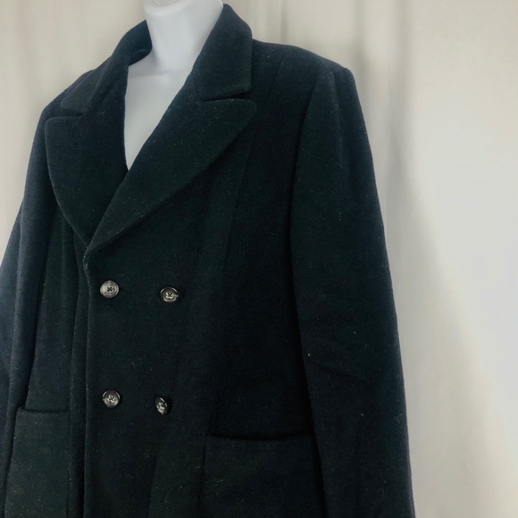 Banana Republic Wool/Alpaca long coat pockets L - Picture 3 of 12